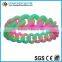 2015 Wholesale fashion twist braided silicone bracelet ,wristband China alibaba