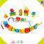 wholesale wooden blocks beaded toy for kids, diy wooden blocks beaded toy for kids, funny wooden blocks toy for kids W11E043