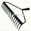 22 tine metal leaf rake / large metal garden rake