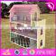 New design 3 floor toddlers pretend toys wooden miniatures and dollhouse W06A234