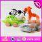 2015 Hot Sale Newest Pull String Toys for kids,children wooden pull line toy,Cheap cartoon animal pull wire walking toy W05B082