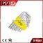 2017 Yute 10PCS short arm torx hex wrench&wrench key &allen key