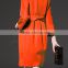 Korean Designs Women Autumn Winter Wool Coat Luxury Elegant Ladies Double Breasted Slim Wool Trench Woman Medium Long Overcoat