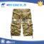 Wholesale plain dyed cotton mens cargo shorts with belt