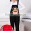 Maternity spring Spring fashion big yards pregnant women trousers/zipper suspenders/denim wear suspenders