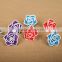handmade flower ceramic beads for stud earrings 2016 cheap polymer clay flower charms for jewelry accessories
