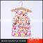 MGOO High Quality Cotton Dress Tulle Girl Floral Print Little Dress Infant Kids Sleeveless Dress CS002