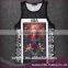 Custom sublimation skull gym vest stringer printing tank top for man