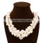 zm33314a simple women elegant faux pearl wedding necklace for ladies