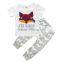 S33487W 2017 Autumn Children Clothing Sets Baby Boy Cotton Fashion Clothes Set