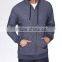 Next Level Apparel Unisex Denim Fleece Full-Zip Hoody - made from 52% cotton and 48% polyester heathered fleece