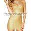 Sexy strapless sweetheart neck sequin dress women fashion dresses