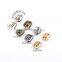 4 colors small oval metal alloy stoppers toggle cord locks Drawstring lock two holes for 3mm bungee cord STP-018