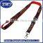 Nylon Material polyester neck lanyard with Breakaway Clasp