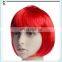 Cheap Short Bob Red Synthetic Carnival Party Wigs HPC-0036