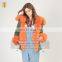 Modern Fashion Women Fox Fur Collar Fox Jean Winter Jacket