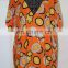 African plus size kitenge dress designs short sleeve floral kaftan dress