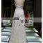 Spaghetti Strip Deep V-neck Wedding Dresses with Detachable Train