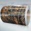WOODEN grain ppgi/ppgl steel coil wall panels use color and pattern coated prepainted galvanized steel coil