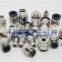 10pcs a lot 8mm 1/8 1/4 3/8 1/2 inch BSP straight pneumatic pu hose tube brass fitting POC One touch solenoid valve connector