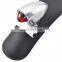 Cafe racer Motorcycle Metal Rear Fender Mudguard with Chrome Tail Brake Light for Harley BOB Bobber