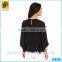 2016 new fashion design women blouse ladies long sleeve lace blouse wrap front blouse
