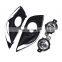 Pair Clear Lens Fog Lights For Bezel Front For 2015-2017 Nissan Versa Sedan 4Dr