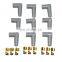Ignition HEI Distributor End Spark Plug Wire Terminals Rubber Boots Stainless Steel Connector 8MM Plug Universal