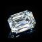 Factory Price D color colorless Moissanite Emerald Cut VVS1 Clarity Synthetic Loose moissanite