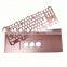 Keyboard service CNC customized polycarbonate mounting keyboard Aluminum CNC customized polycarbonate keyboard machined service