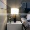 New Modern White Marble Base Decorative Desk Light with Shade Golden Table Lamp