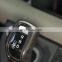 For Land Rover Defender 110 130 2020-21 ABS Carbon Fiber Texture/Silver Car Gear Shift Head Cover Trim Stickers Car Accessories