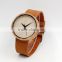 Newest & hot selling watches , wooden watch with leather strap
