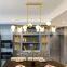 Contemporary Bedroom Chandelier Indoor Decorative Glass Ball Pendant Light Art Glass Modern Gold LED Ceiling Lamp
