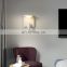 Morden hotel bedroom bed headboard light recessed mounted Adjustable bedside reading COB Led Wall Light