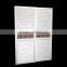 Customized gross decorated sliding door wardrobe closet bedroom furniture set