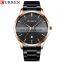 CURREN Brand stainless steel waterproof quartz watch business calendar men's fashion gold watch