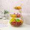 Wedding Durable Layer Storage Rack Kitchen Wire Metal Stackable 3 Vegetables 2 Tier Fruit Basket