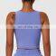Sexy Hollow Camis Yoga Tank Tops Custom Recyclable Sleeveless Front Open Sports Bras