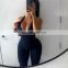 Open Back Sexy One Piece Dance Yoga Jumpsuit Ladies Gym Wear Backless Halter Neck Sports Fitness Jumpsuit Set For Women