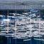 Modern custom hotel entrance long coloured art deco glass tube pendant chandelier lighting fixture