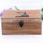 Printed logo ZAKKA Wood Storage box With Mental Lock for wholesale
