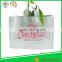 white Soft loop handle cheap plastic shopping bag