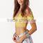 Women Net Tops Wholesale Sheer Ladies Lace Tops Latest Design