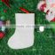2016 New design christmas decoration socks christmas snowman white socks