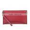 Custom red color ladies leather acrylic clutch bag envelope evening bag wholesale