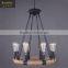 Decorative home chandelier light hemp rope antique ceiling pendant lights