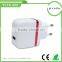 Wholesales quick portable High Quality 5V 2.4A dual usb car charger wall charger travel charger