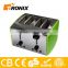 CE ROHS 4 SLICE 1500W INOX COOL TOUCH STAINLESS STEEL TOASTER,FULL FUNCTION 4 SLICE TOSATER