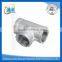 made in china casting oem high precision female tee of pipe fitting